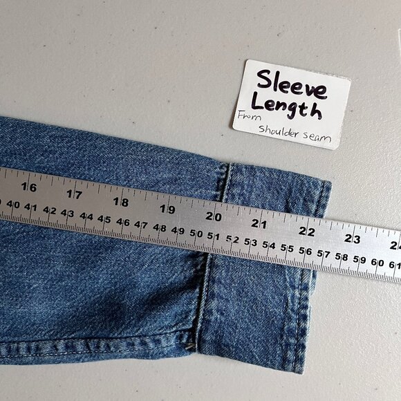 David Bowie Western Denim Snap Shirt By Mother Jeans - Men's Size M - Blue - Picture 9 of 12